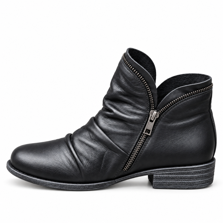 Estelle | Textured Ankle Boots