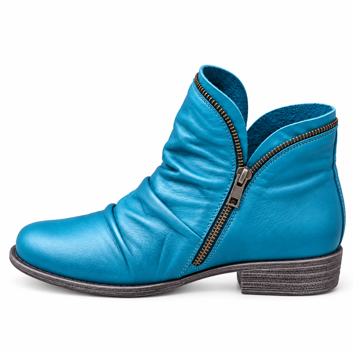 Estelle | Textured Ankle Boots
