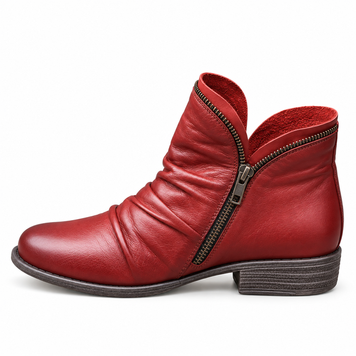 Estelle | Textured Ankle Boots