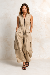 Ursula | Utility Cargo Jumpsuit