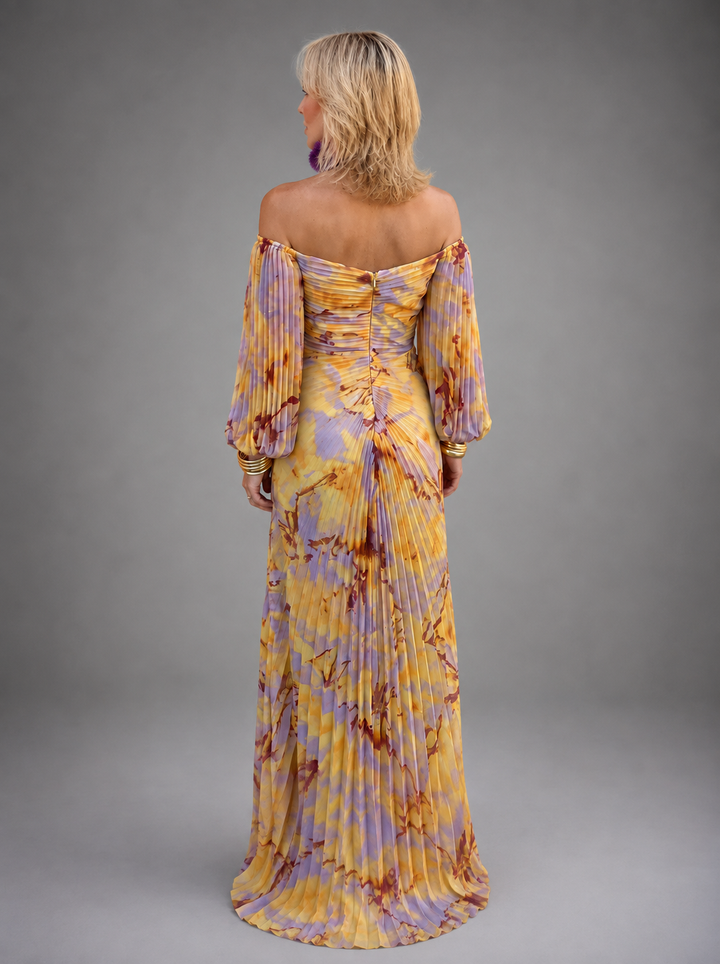 Greta | Floral Deep-V Maxi Dress for Women