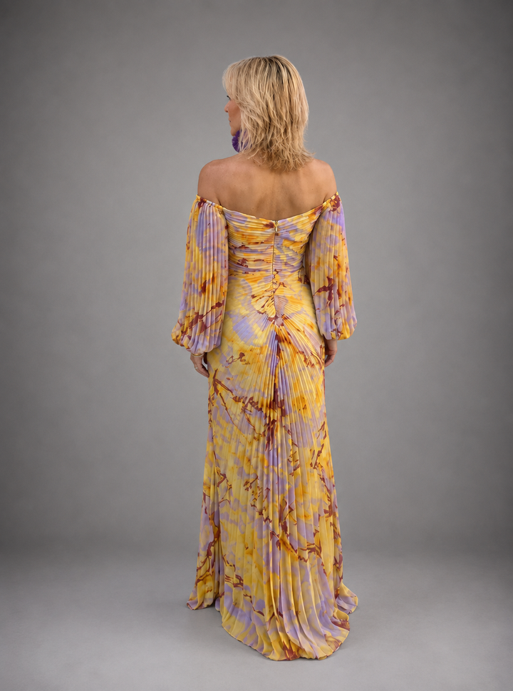 Greta | Floral Deep-V Maxi Dress for Women