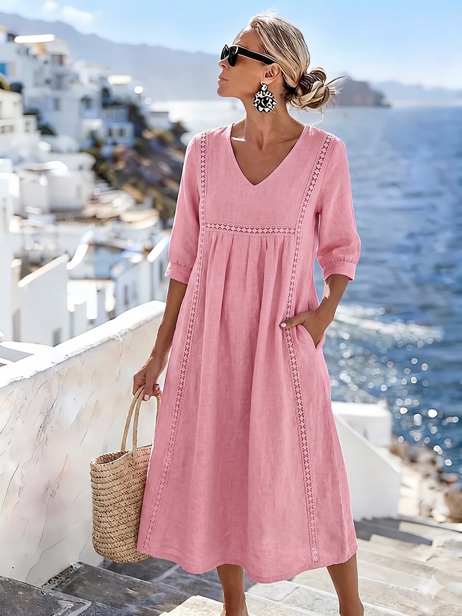 Helena | Casual Loose Patchwork Lace Dress for Women