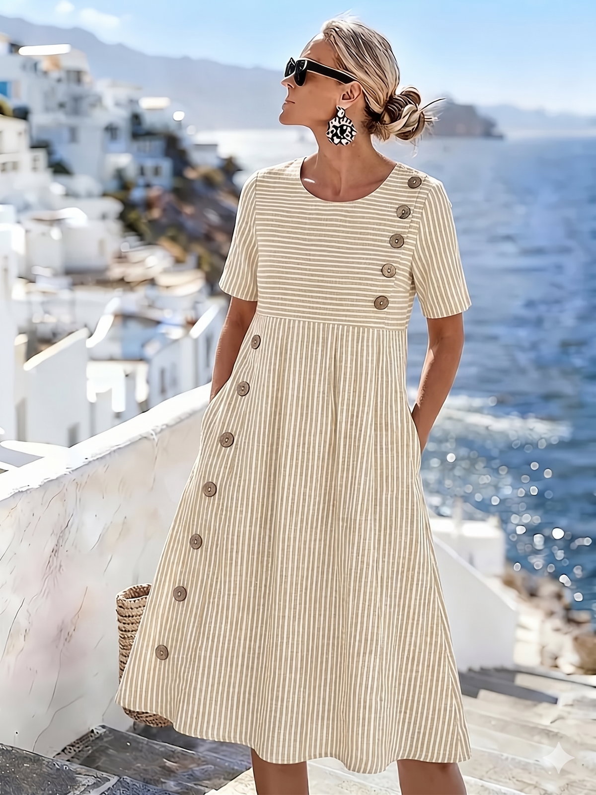 Claudia | Comfortable Breathable Midi Dress for Women