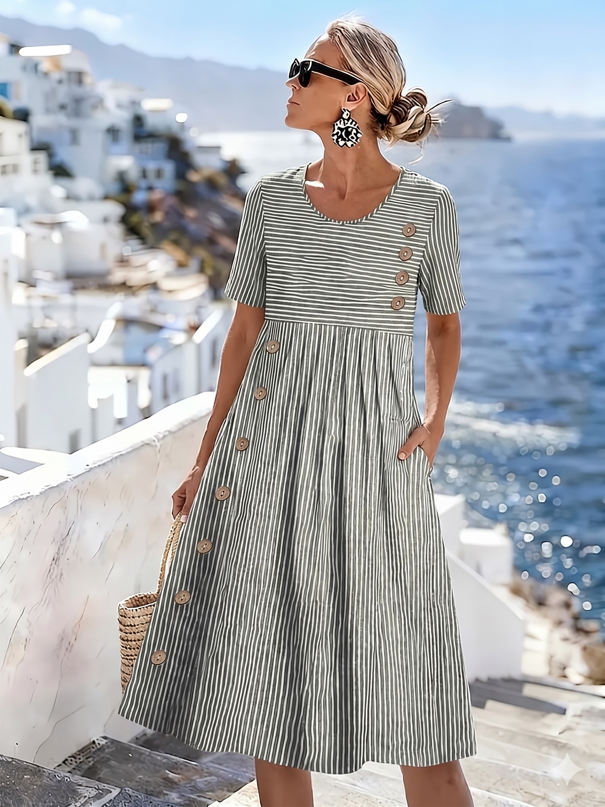 Claudia | Comfortable Breathable Midi Dress for Women