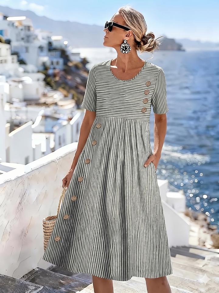 Claudia | Comfortable Breathable Midi Dress for Women