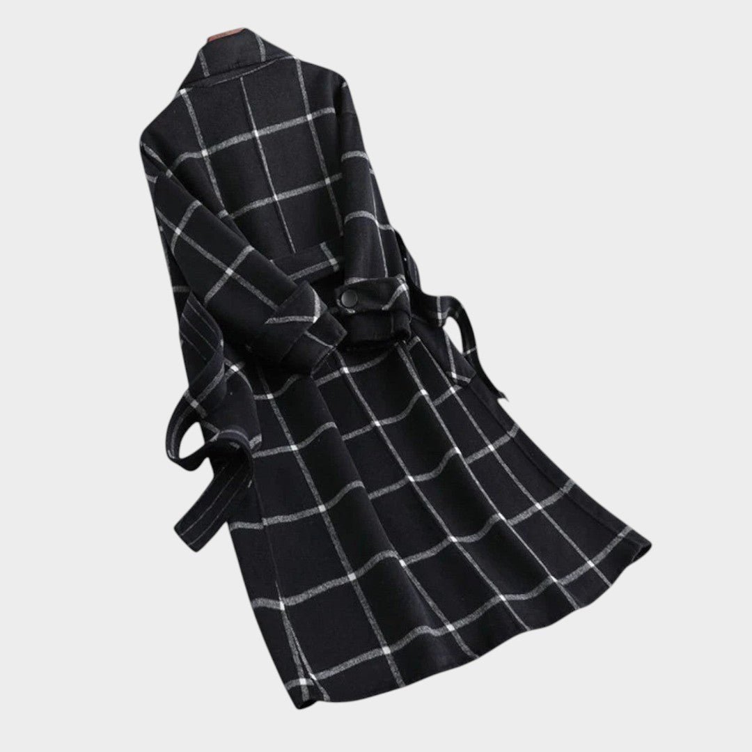 Adriana | Classic Check Autumn Coat for Women