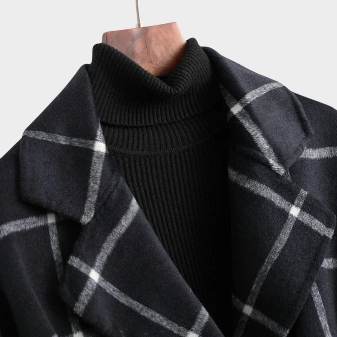 Adriana | Classic Check Autumn Coat for Women