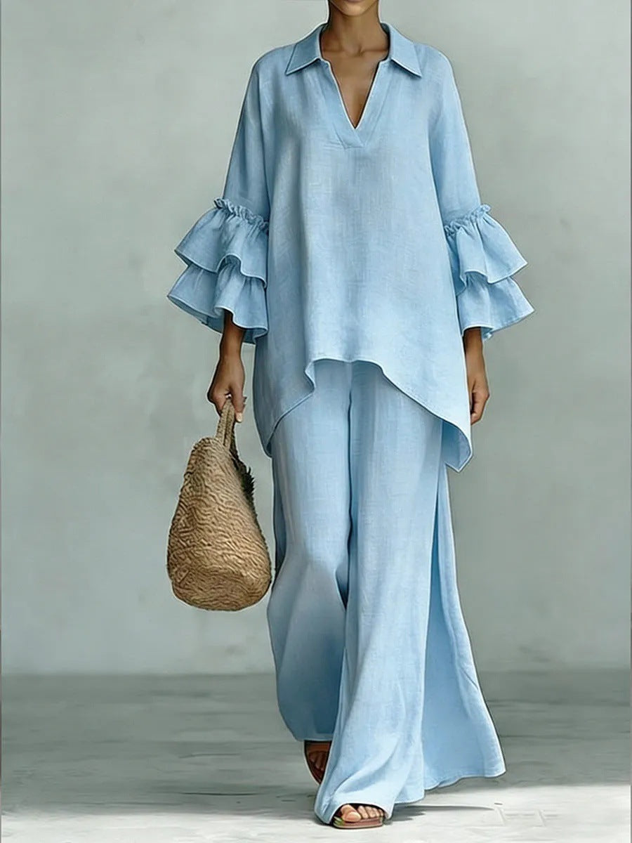 Paloma | Ruffle-Tier Two-Piece Set for Women