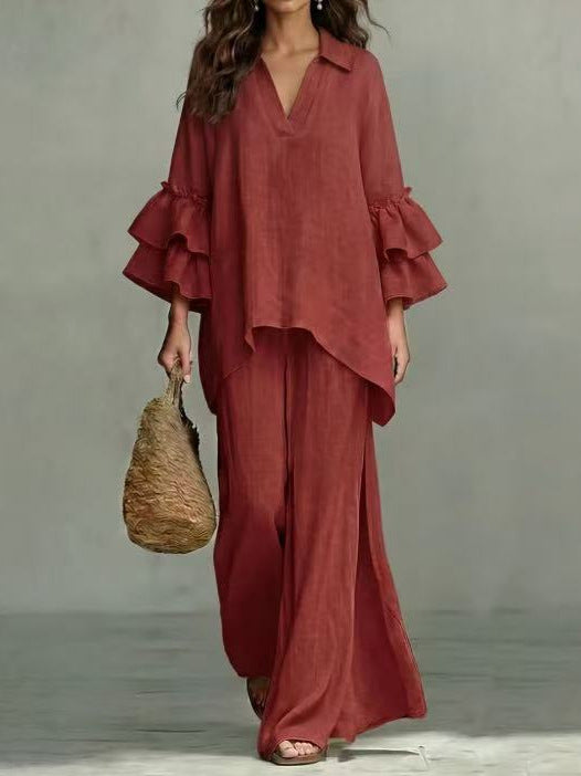 Paloma | Ruffle-Tier Two-Piece Set for Women