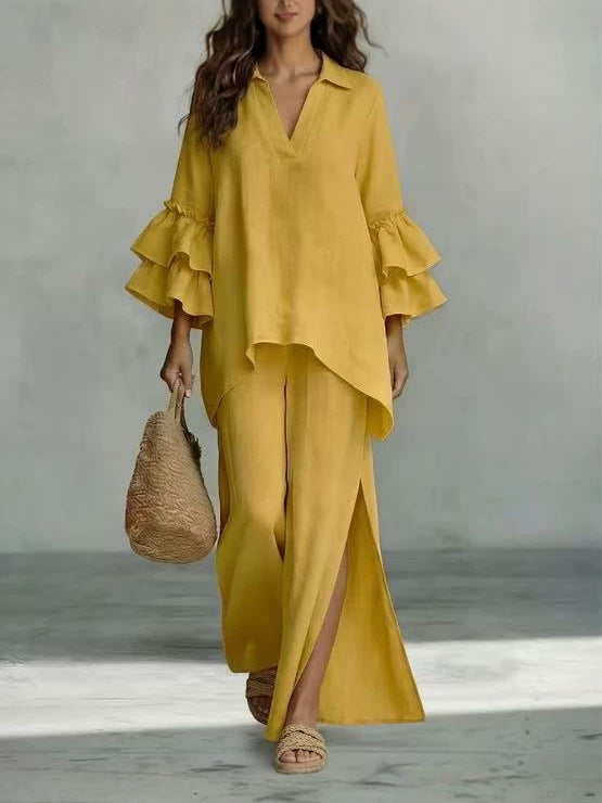 Paloma | Ruffle-Tier Two-Piece Set for Women