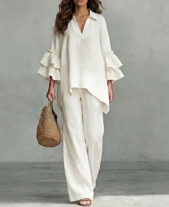 Paloma | Ruffle-Tier Two-Piece Set for Women