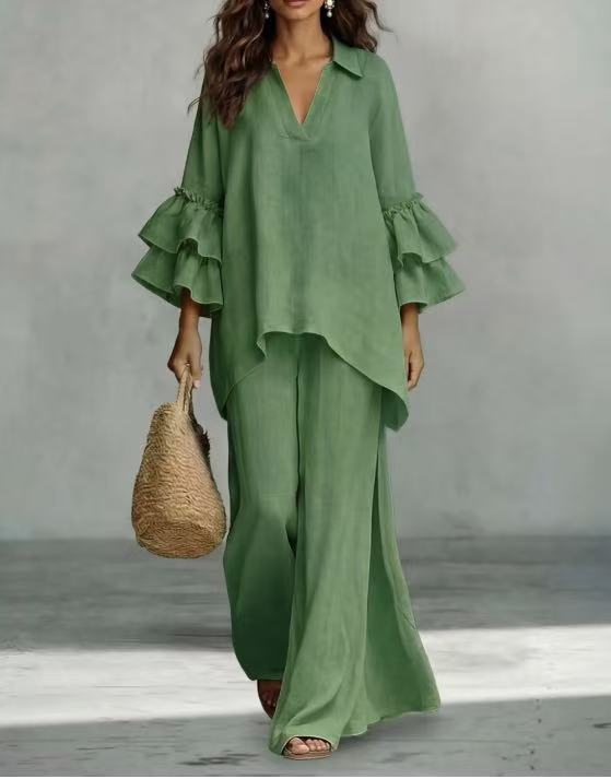 Paloma | Ruffle-Tier Two-Piece Set for Women