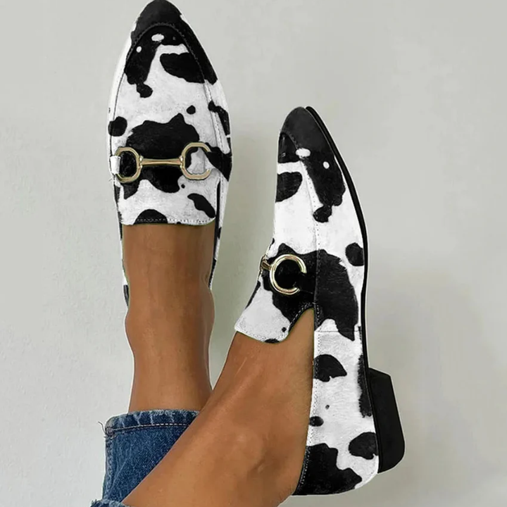 Diana | Printed Buckle Loafers for Women | Smart Casual Shoes