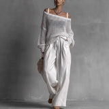Claribel | Elegant Wide-Leg Two-Piece Set for Women | Occasion Wear