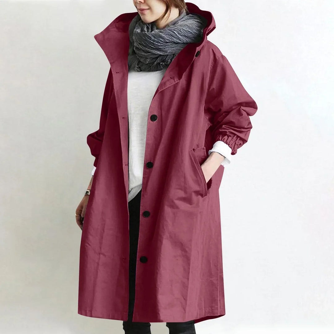 Marielle | Hooded Longline Trench Coat