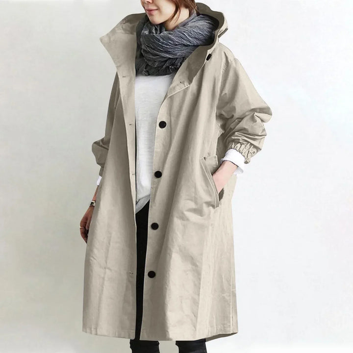 Marielle | Hooded Longline Trench Coat