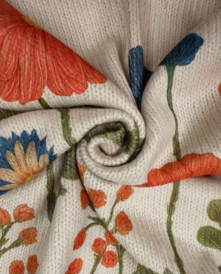 Wrenna | Wildflower Meadow Zip Cardigan for Women