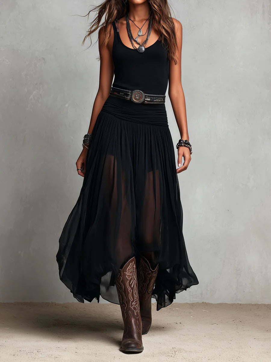 Sophia | Tulle Skirt Maxi Dress for Women