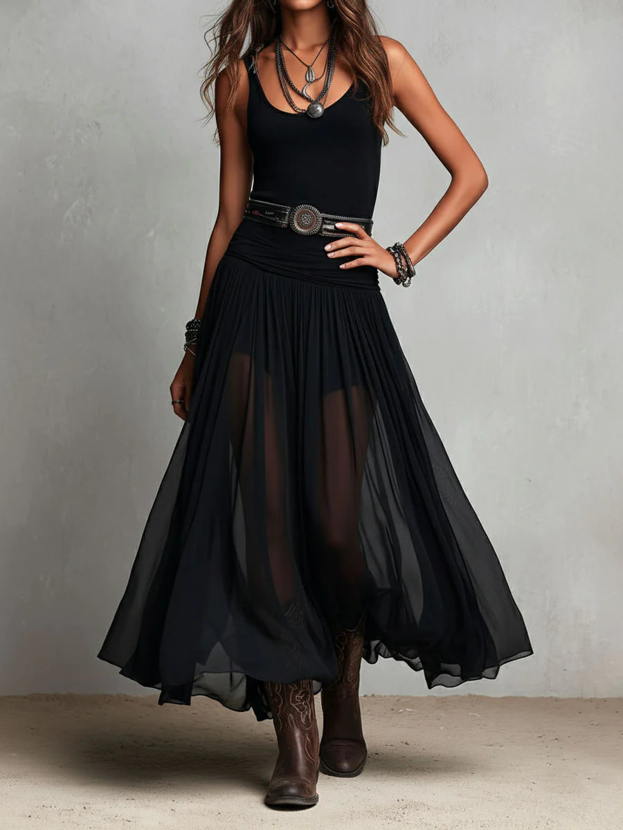 Sophia | Tulle Skirt Maxi Dress for Women