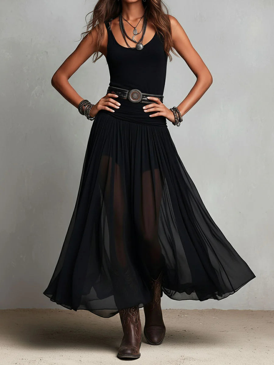 Sophia | Tulle Skirt Maxi Dress for Women