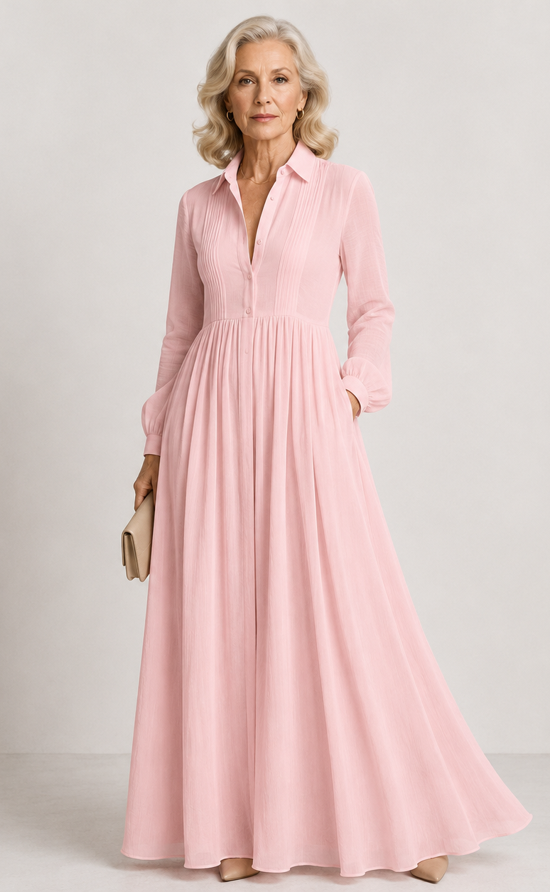 Lioren | Soft Flow Maxi Dress for Women | Elegant Casual