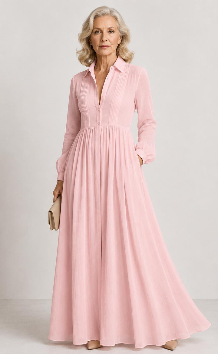 Lioren | Soft Flow Maxi Dress for Women | Elegant Casual