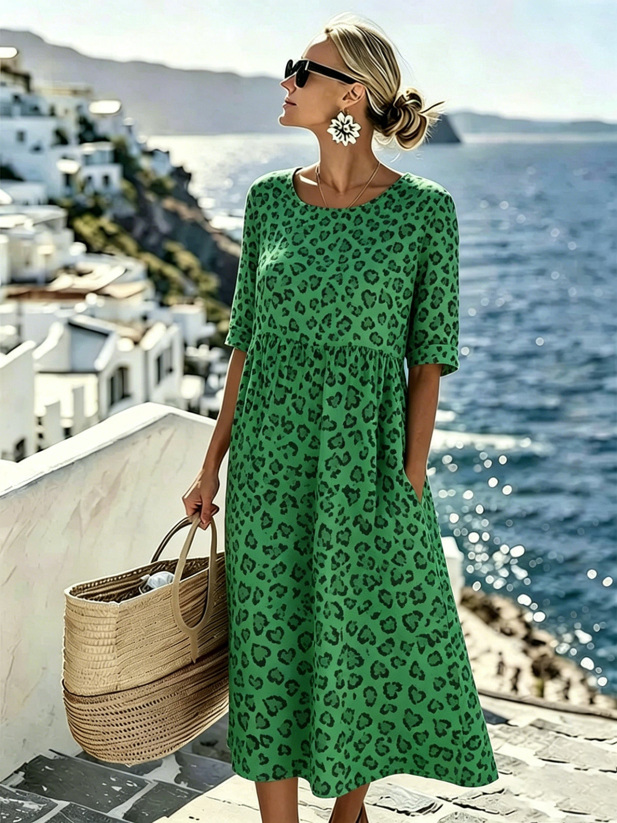 Sienna | Wild Grace Floral Midi Dress for Women