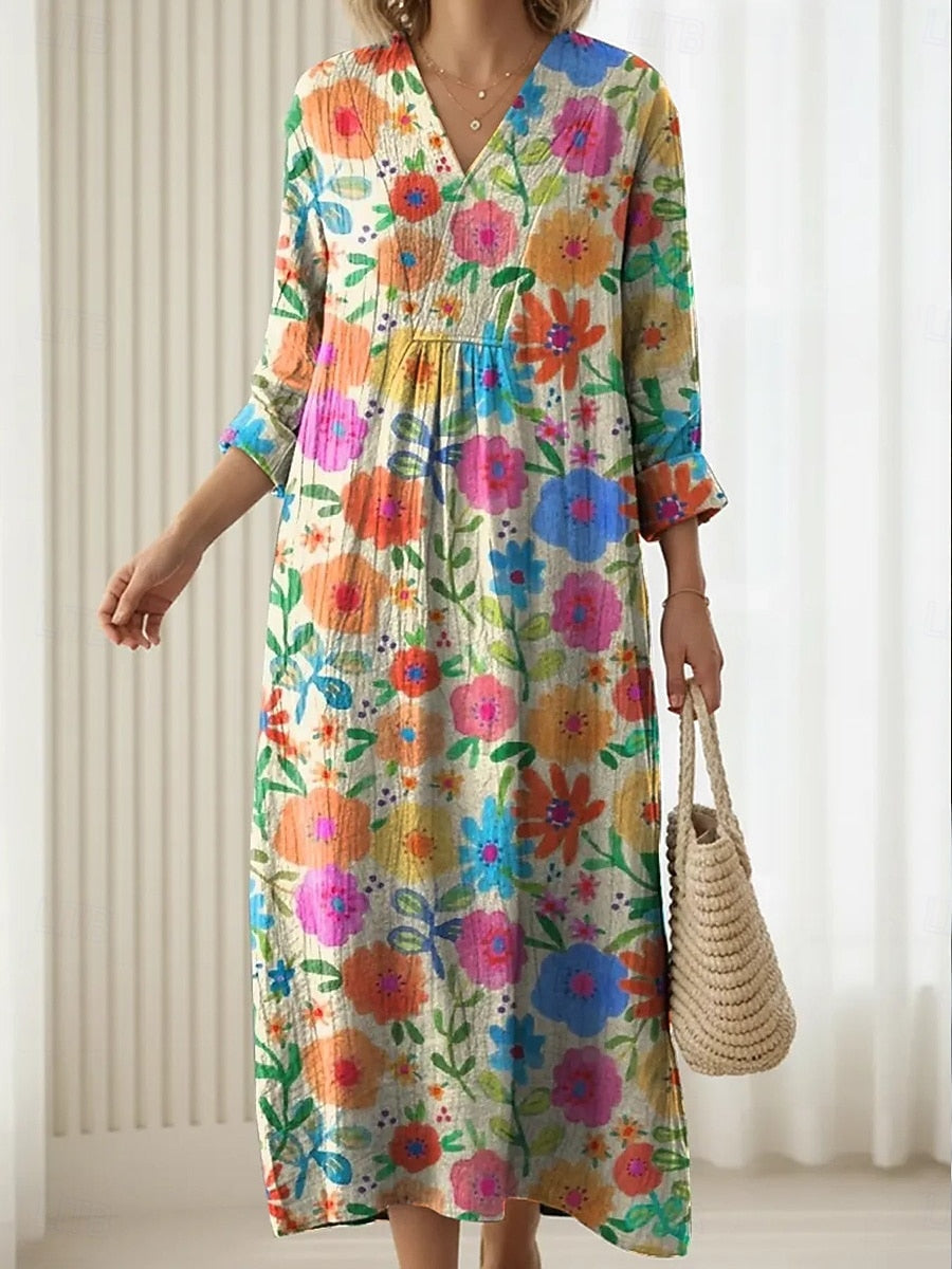Emma | Everyday Comfort Flattering Midi Dress for Women