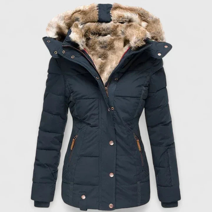 Veyzandra | Classic Long-Sleeve Winter Coat for Women