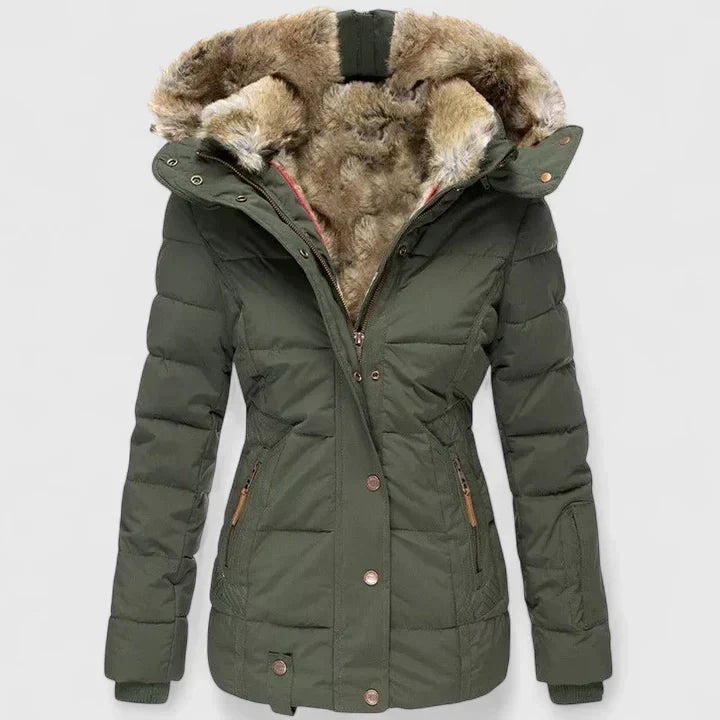 Veyzandra | Classic Long-Sleeve Winter Coat for Women