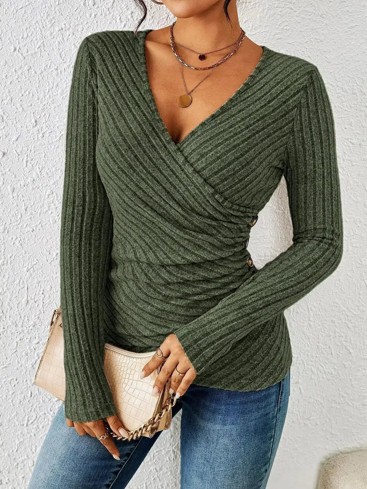 AURORA - Tummy Tucking Long Sleeve Top
