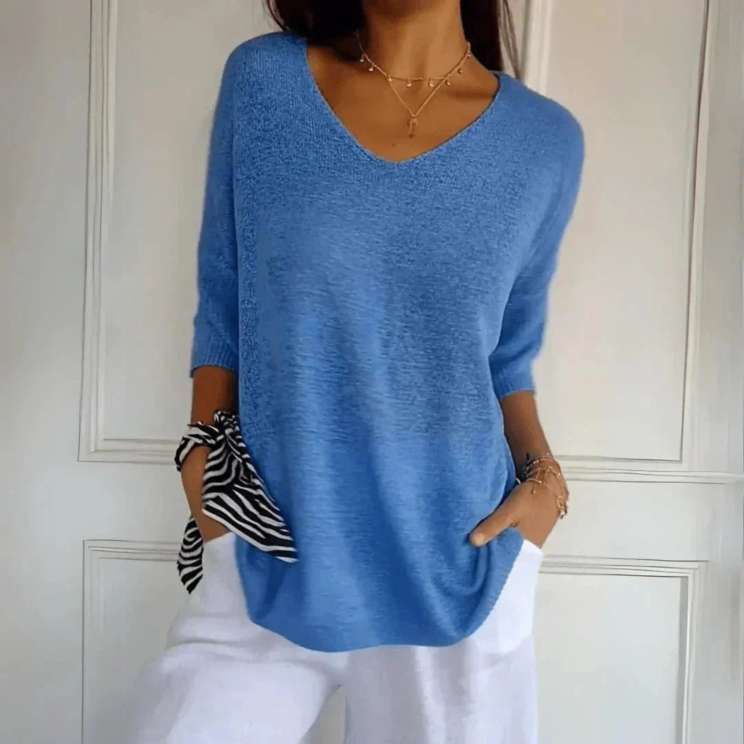 Noelia | Casual Lightweight V-Neck Sweater