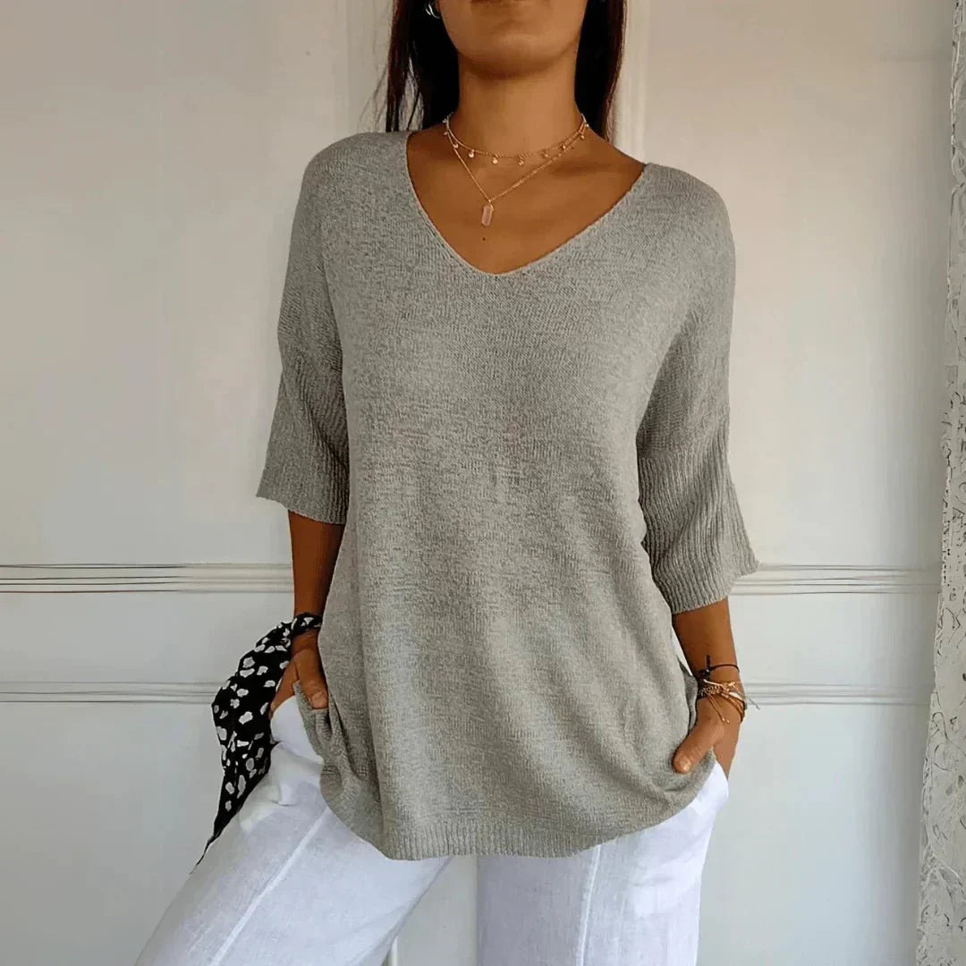 Noelia | Casual Lightweight V-Neck Sweater