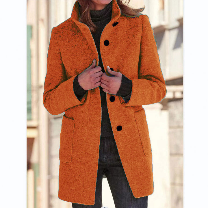 Vintora | Retro Windbreaker with Stand-Up Collar for Women