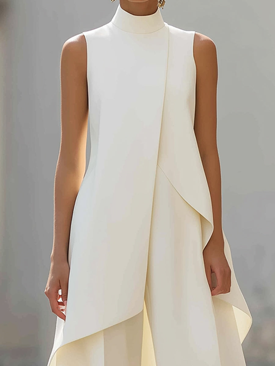 Martina | High-Neck Wide-Leg Jumpsuit for Women