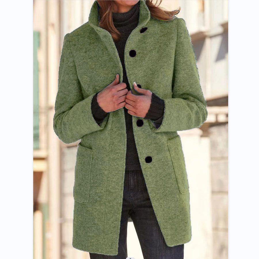 Vintora | Retro Windbreaker with Stand-Up Collar for Women
