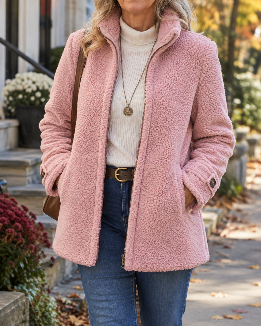 Chelsea | Stand-Collar Textured Jacket