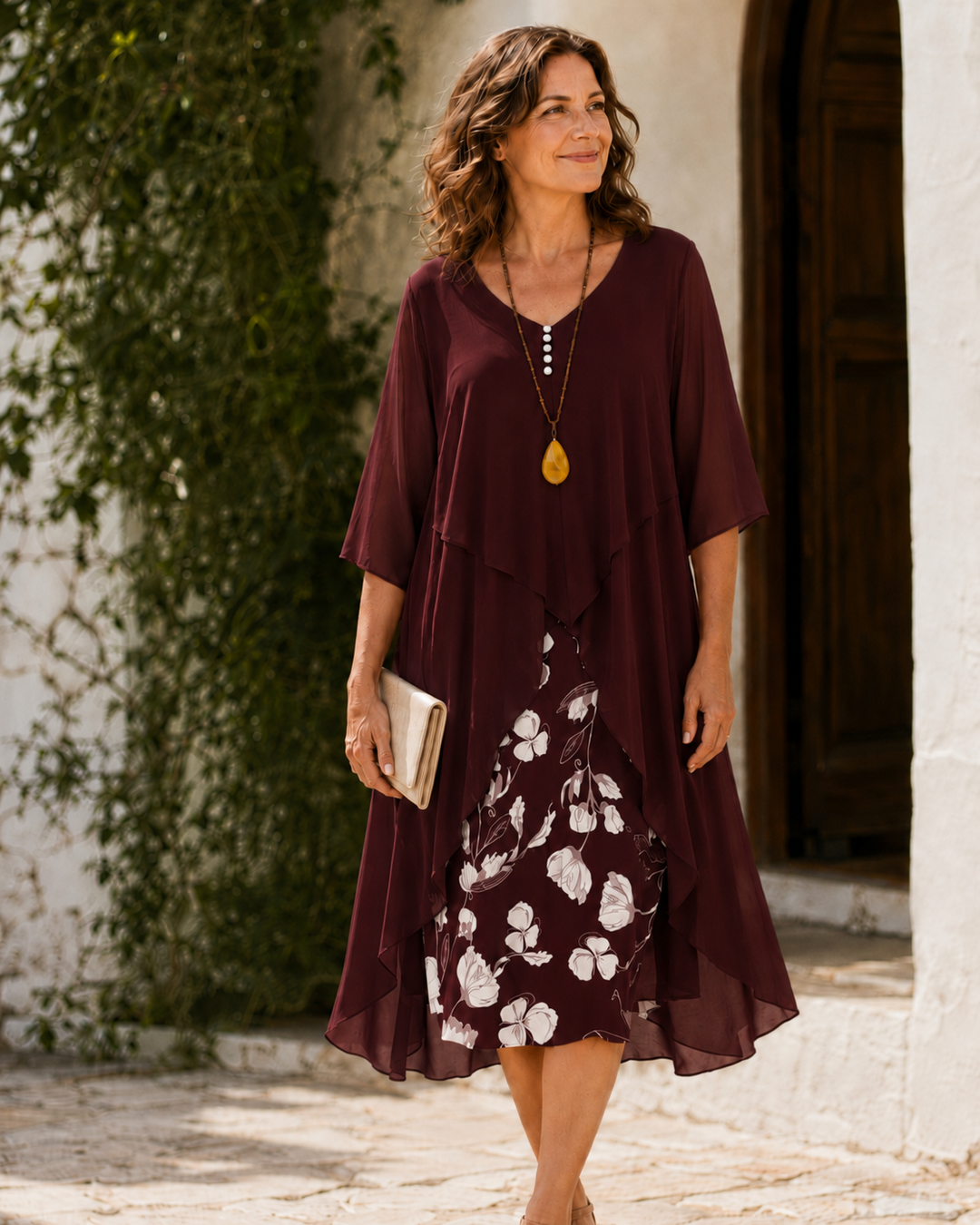 Odette | Tiered Chiffon Maxi Dress for Women