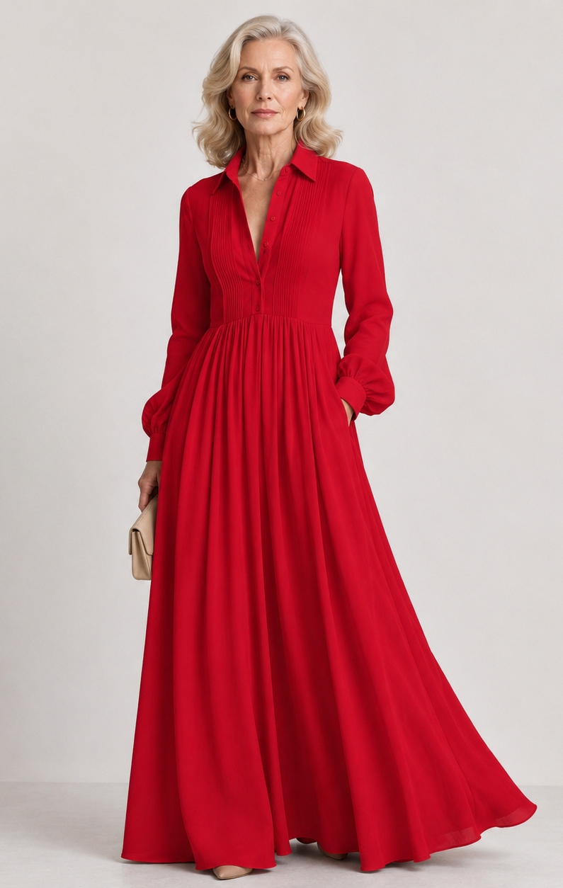 Lioren | Soft Flow Maxi Dress for Women | Elegant Casual