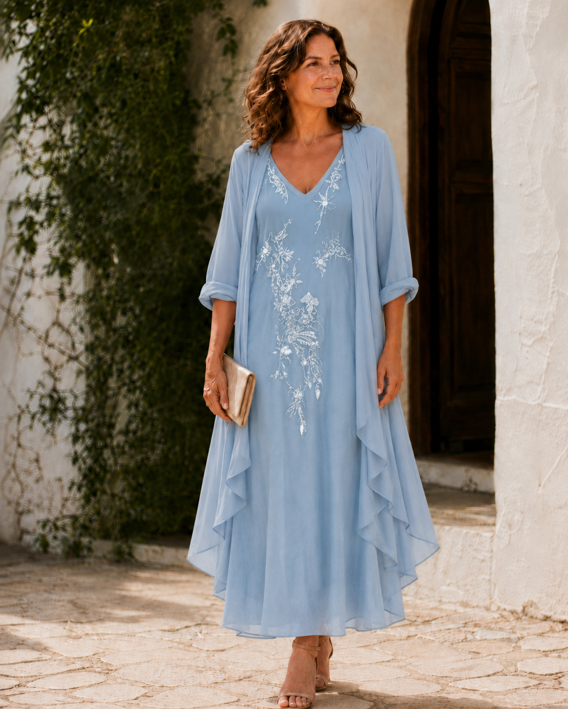 Juliet | Lace Duster Maxi Dress for Women