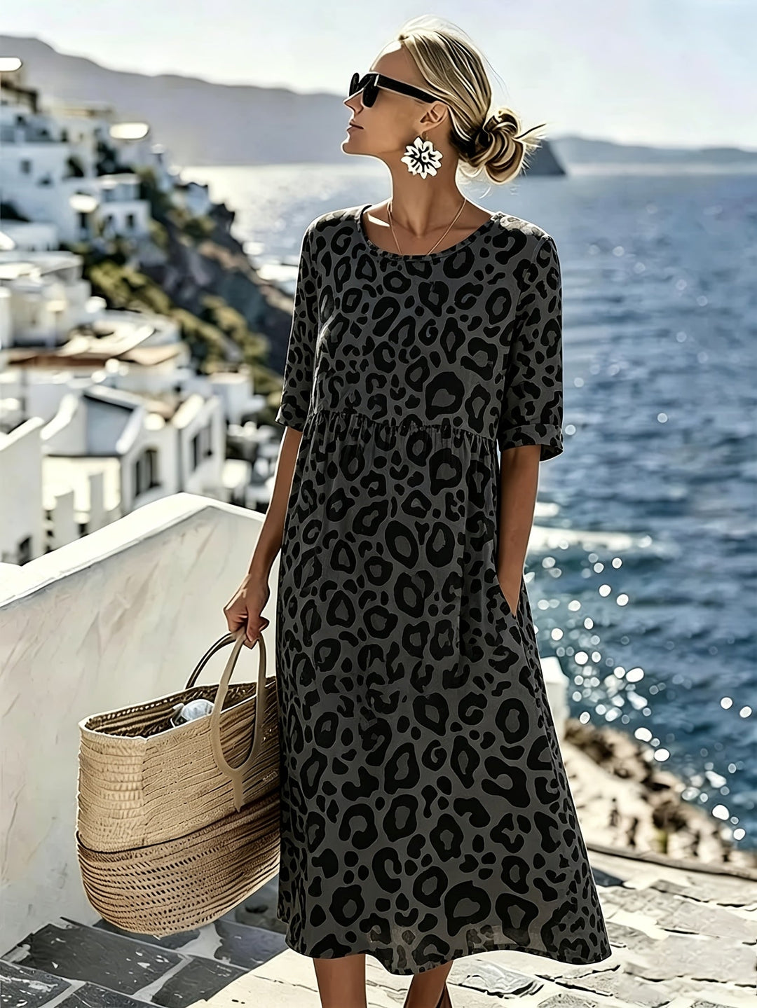 Sienna | Wild Grace Floral Midi Dress for Women