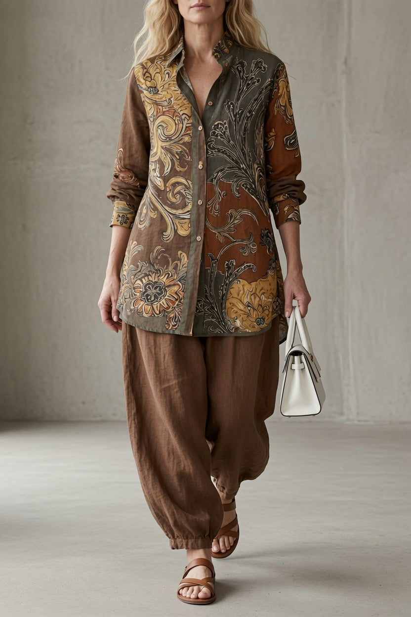 Tara | Vintage Bohemian Two-Piece Set for Women