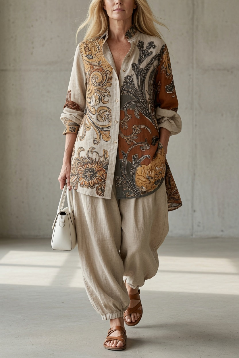 Tara | Vintage Bohemian Two-Piece Set for Women
