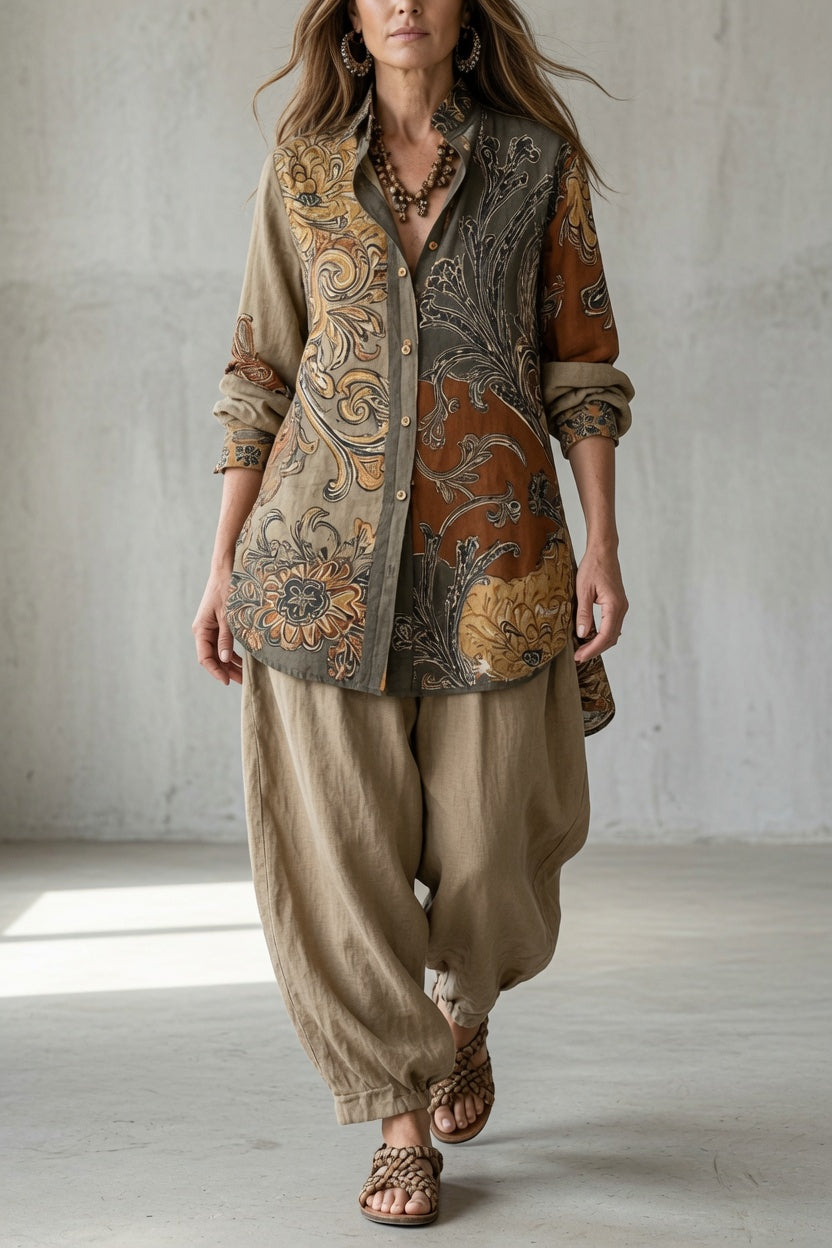 Tara | Vintage Bohemian Two-Piece Set for Women