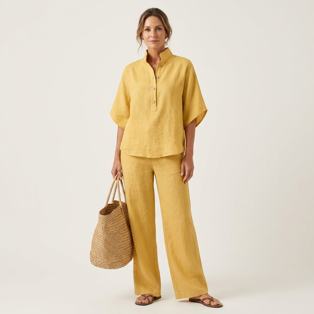 Zerah | Linen Two-Piece Set for Women