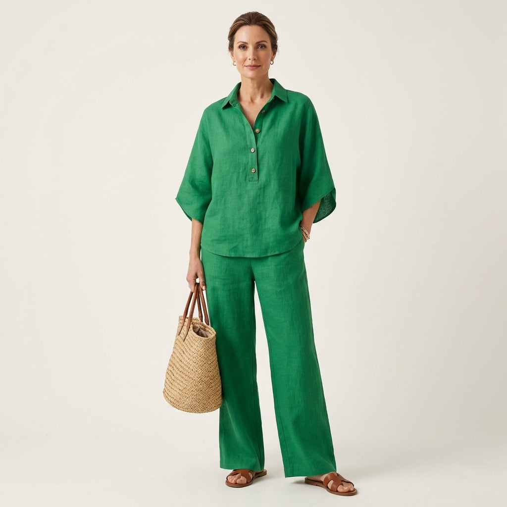 Zerah | Linen Two-Piece Set for Women