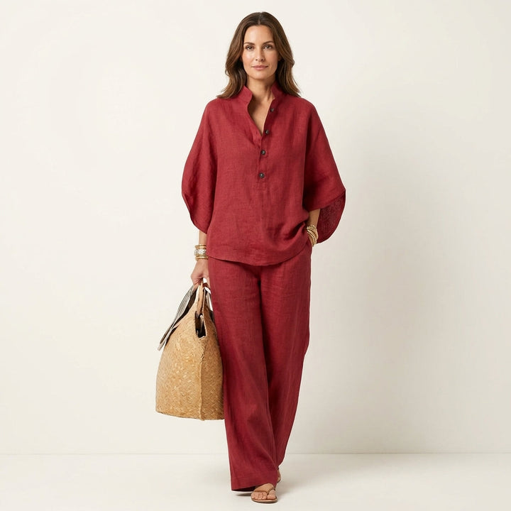 Zerah | Linen Two-Piece Set for Women