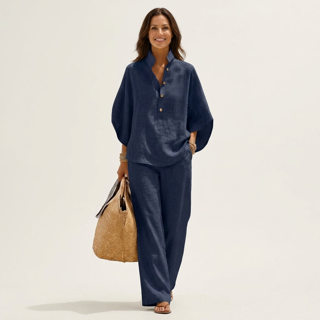 Zerah | Linen Two-Piece Set for Women