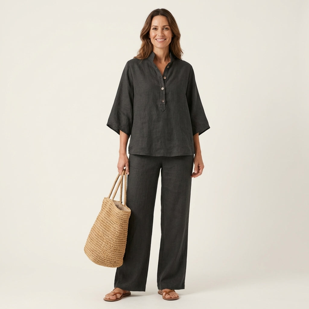 Zerah | Linen Two-Piece Set for Women
